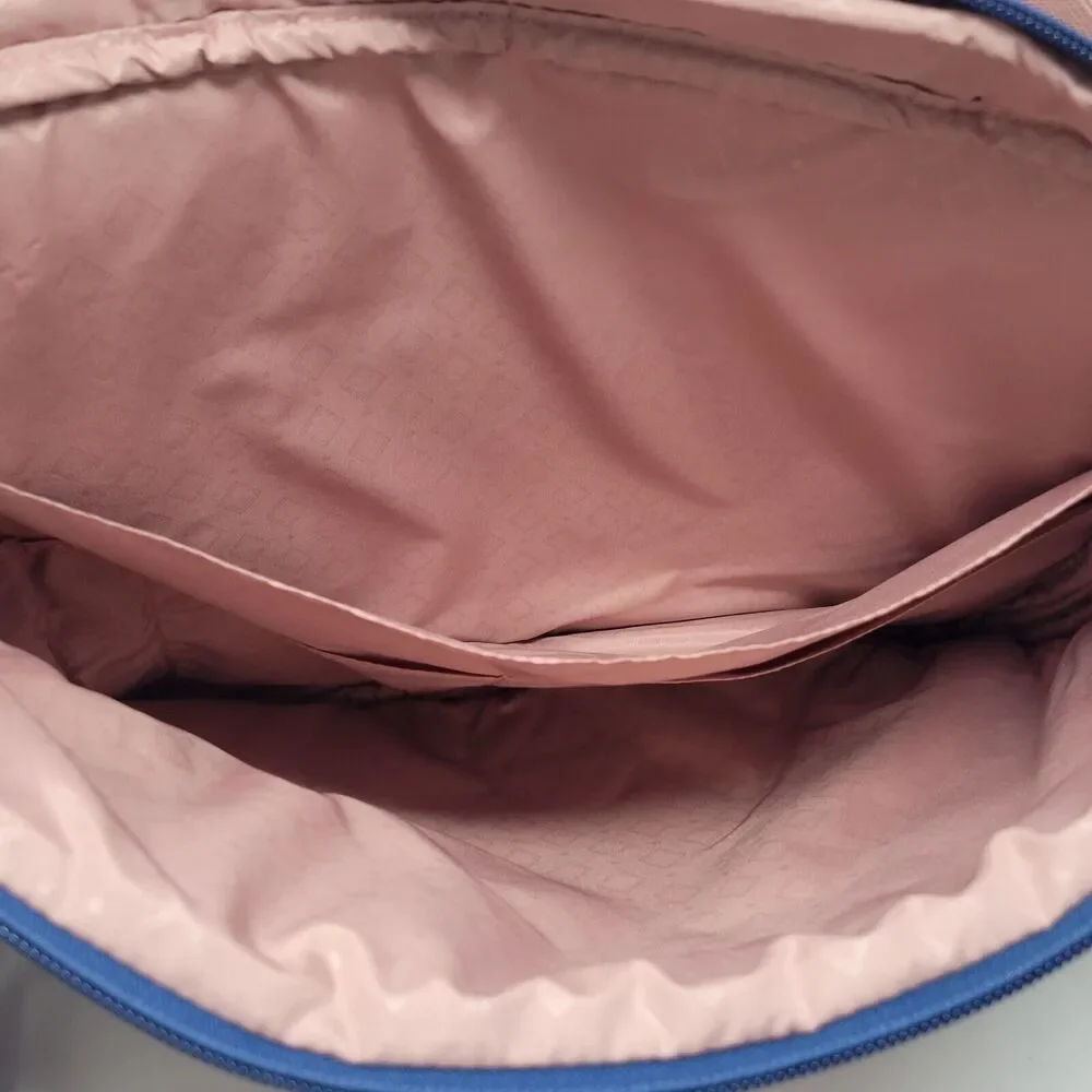 Vera Bradley Ultralight Laptop Crossbody Fern Paisley Pink/Tan Bag New $119